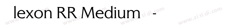 Alexon RR Medium下载字体转换